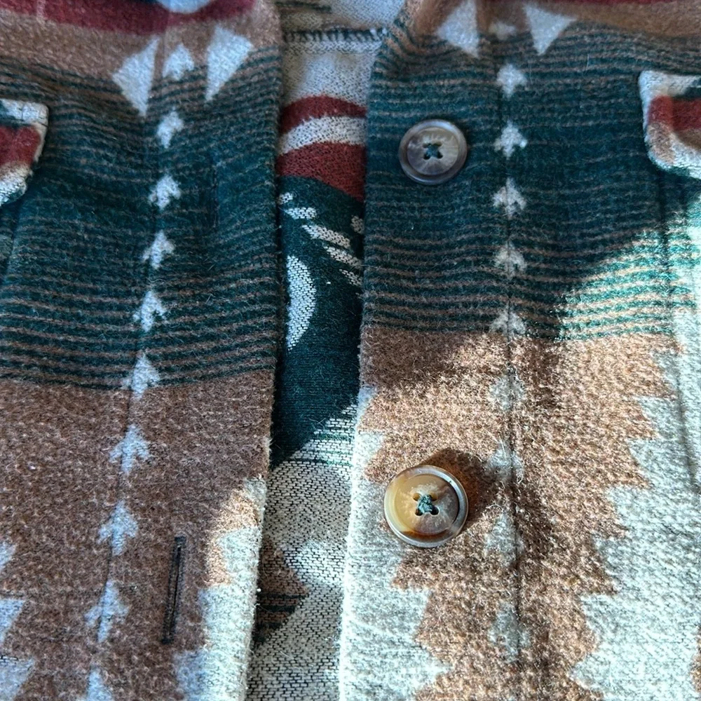 Aztec Patterned Button-Up Jacket - Picture 3 of 6